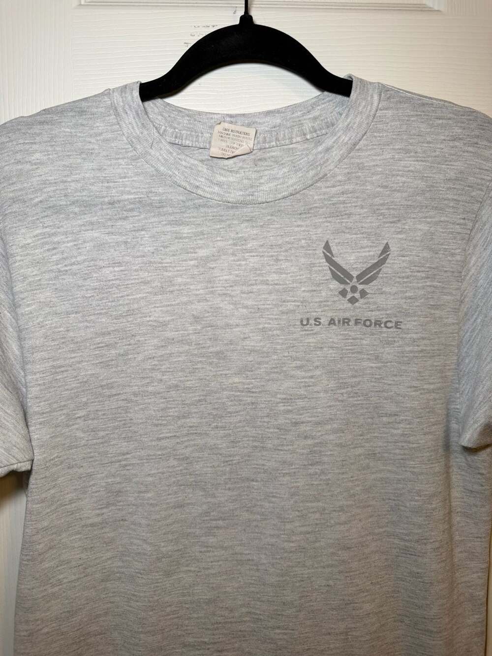 US Air Force PT T-Shirt Size Small Grey Reflective Military Fitness